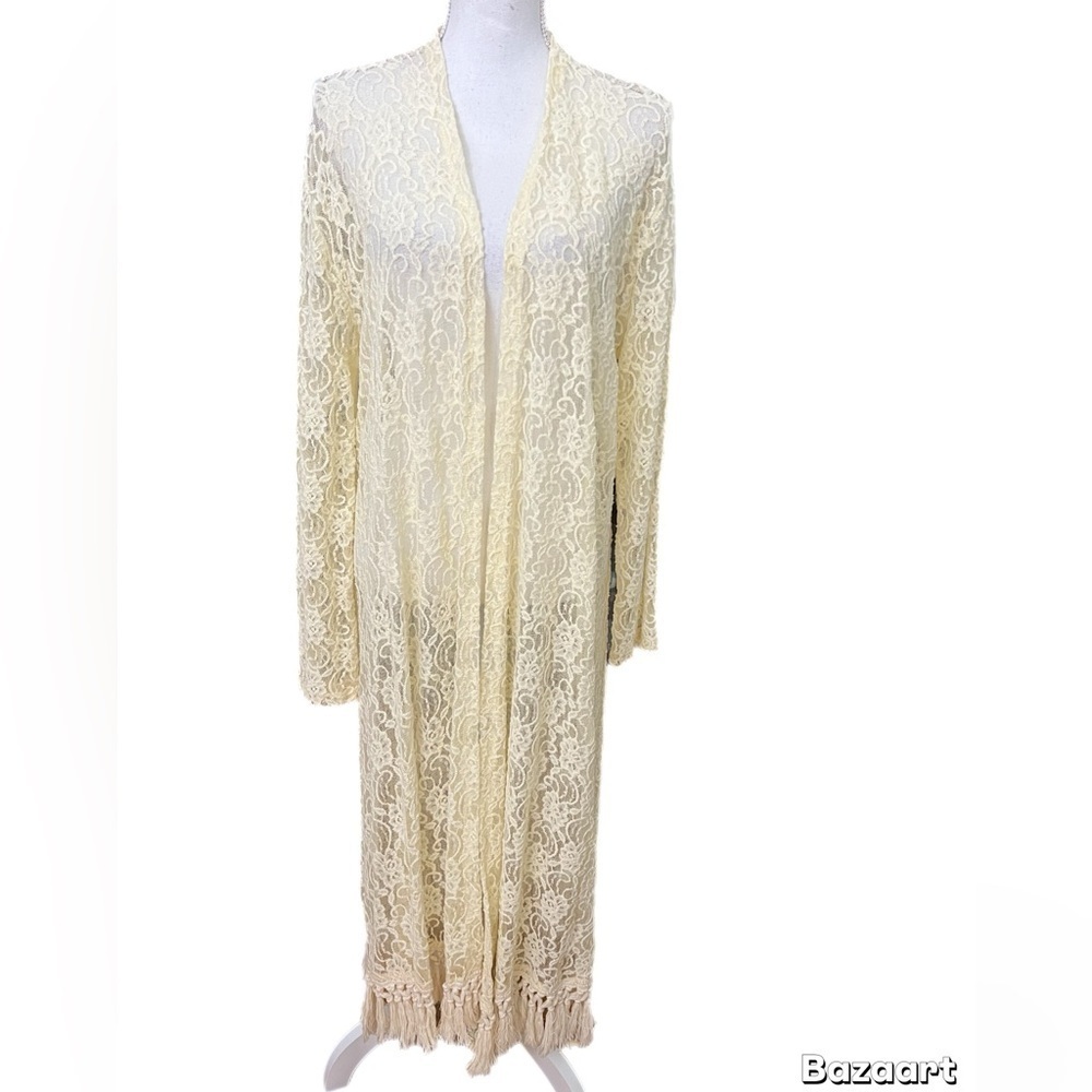 Beautiful Lace Duster Ivory